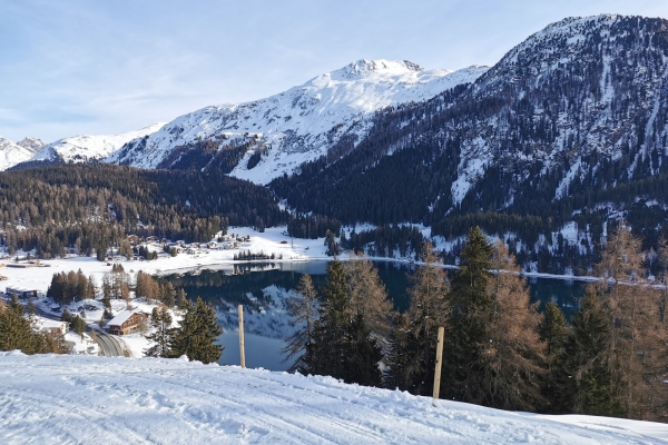 Soleil hivernal dans la vallée de la Landwasser