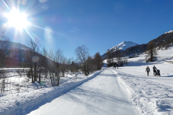 Eiswanderweg im Engadin