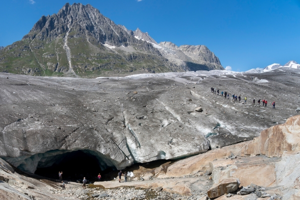 Auf Tuchfühlung mit dem Aletschgletscher