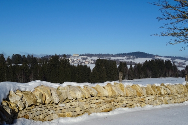 Randonnée hivernale dans les Franches-Montagnes