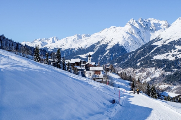 Chemins des Walser dans la région d’Obersaxen