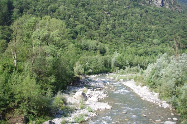 La frana del Mte Crenone,il lago della bassa Valle di Blenio, la Buzza di Biasca