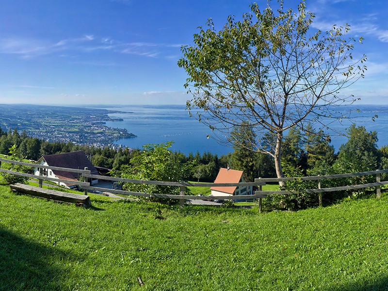 Blick auf den Bodensee. Fotos: Appenzellerland Tourismus