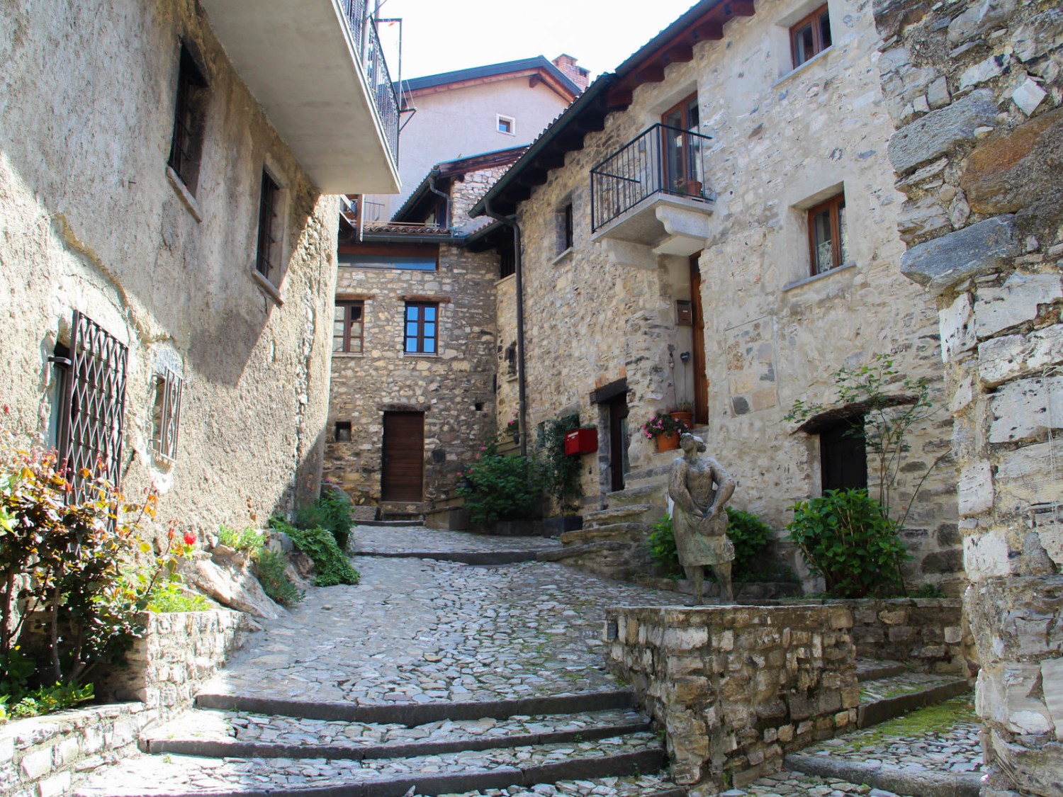 Il pittoresco paese montano di Brè, in Ticino. Foto: Andreas Sommer