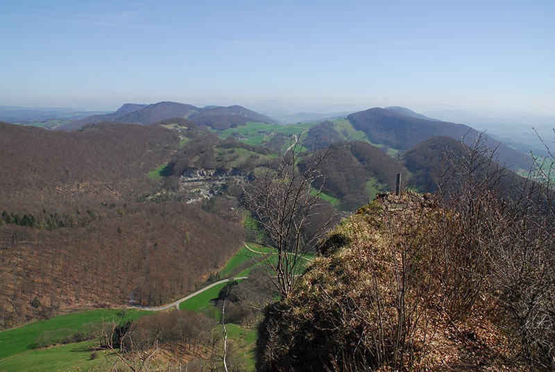 Blick von der Wasserflue gegen Osten zur Staffelegg. Bild: Fredy Joss