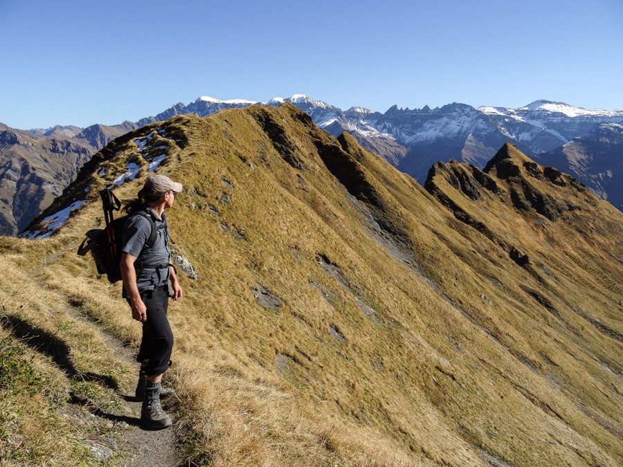 Kurz nach dem höchsten Punkt der Bergwanderung.