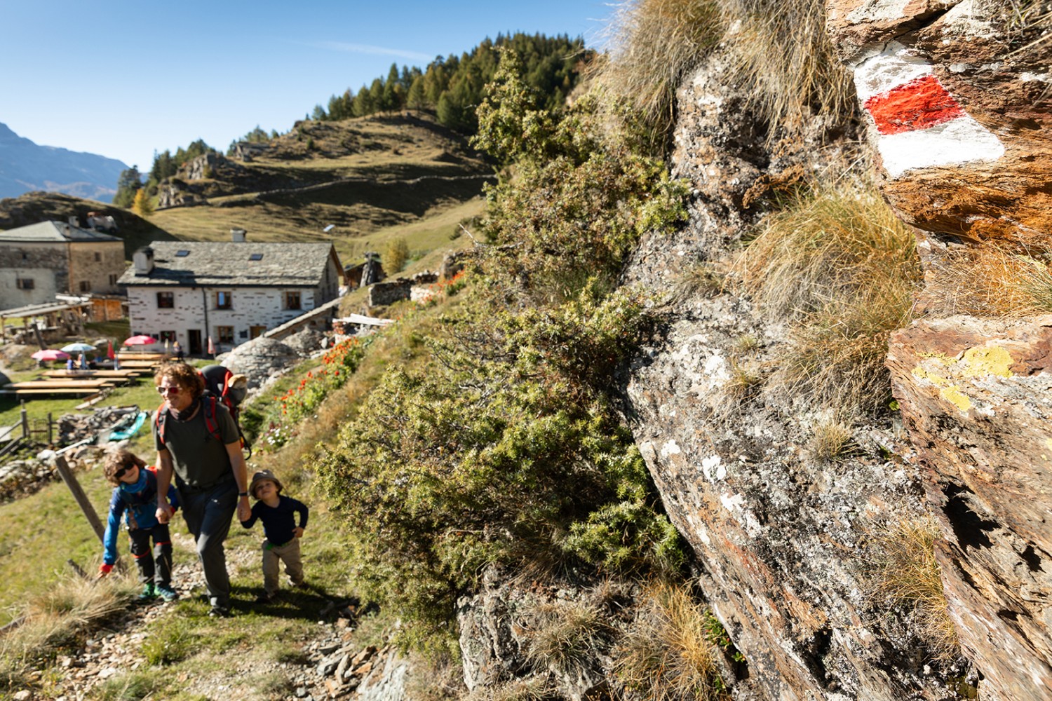 In San Romerio beginnt der Köhlerweg. Bild: Severin Nowacki