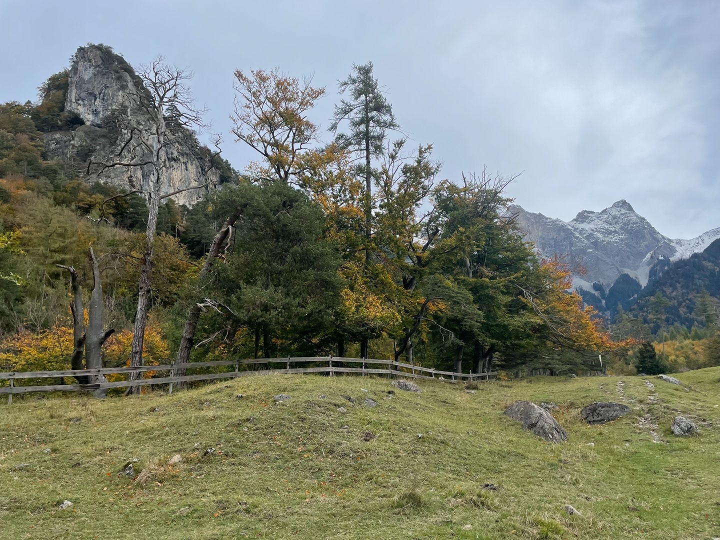 Il est déjà possible de faire une grillade entre Fläsch et le Steigwald.