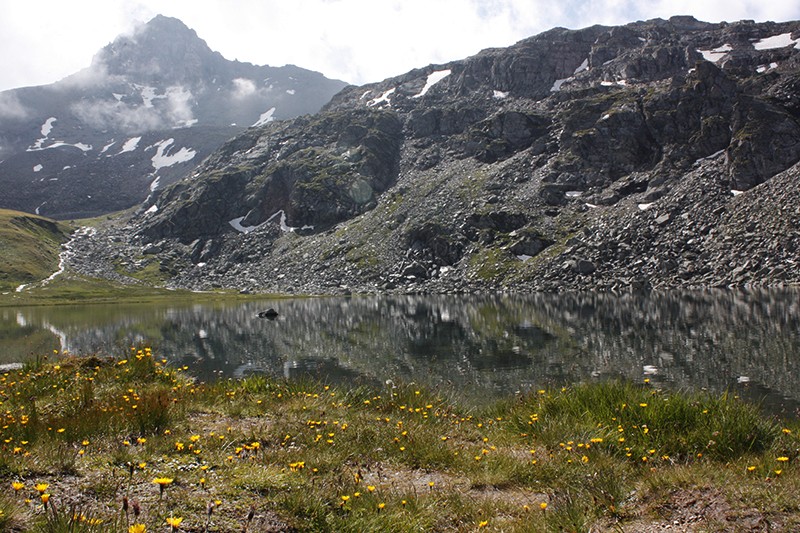 Der Lac du Louché im oberen Teil des Vallon de Réchy: noch jung, schon bald wird er aber verlanden.