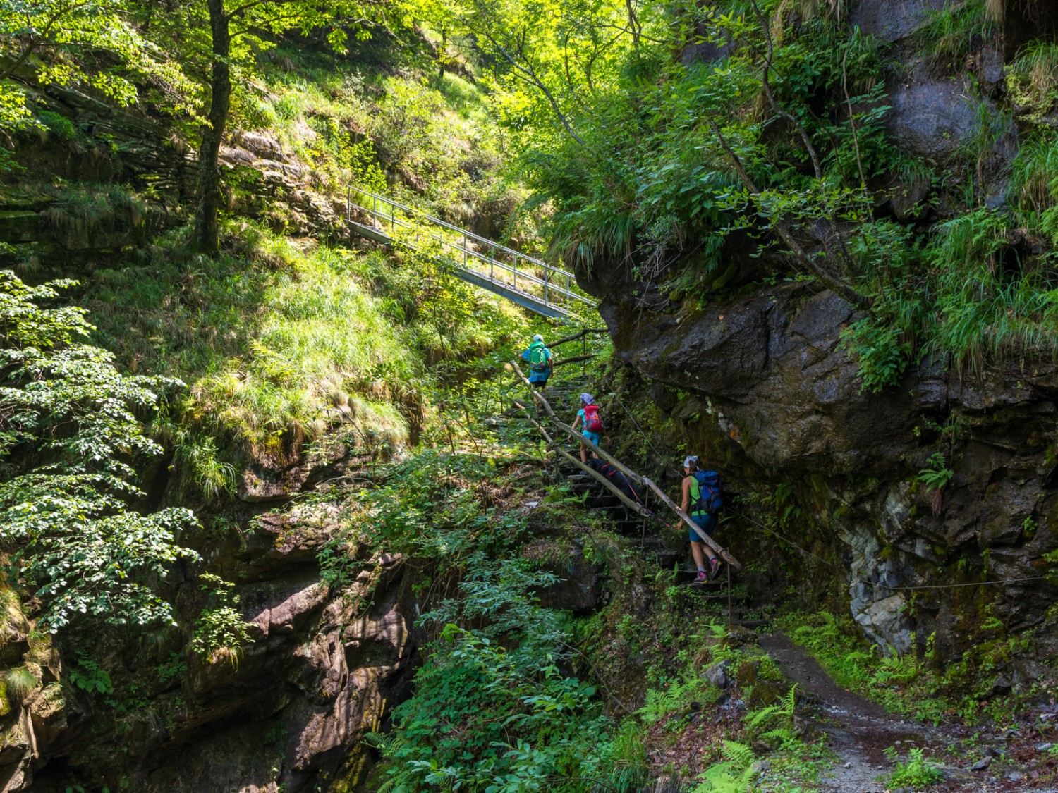 L’itinerario nella Valle del Salto è molto vario. Foto: Franz Ulrich