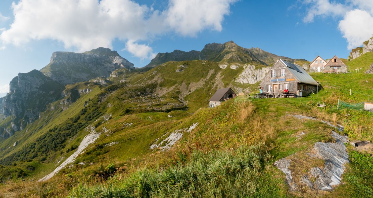 Die Seewli-Hütte. Wer die Wanderung in zwei Tagen macht, übernachtet hier.