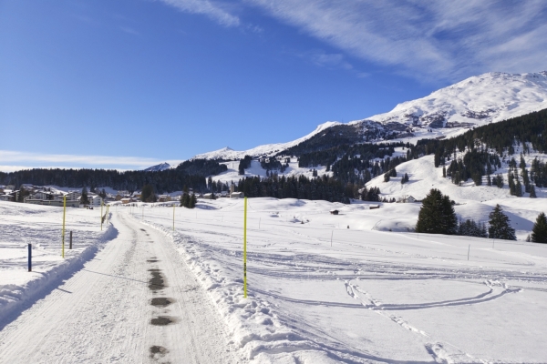 Loin des pistes de ski à Lenzerheide