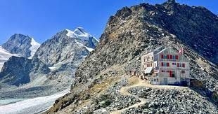 R63: Saas-Fee Maste 4 - Britanniahütte - Hohlaub- - Allalingletscher -  Schwarzbergkopf -  Mattmark