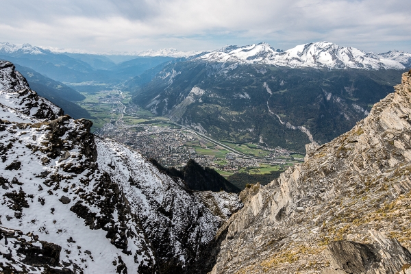 Au-dessus des toits de Coire