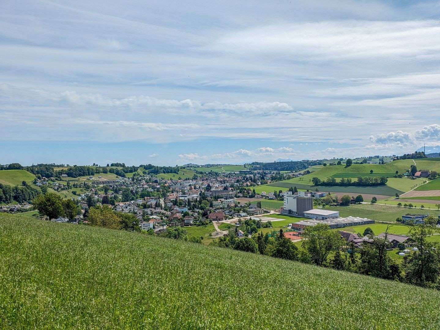 Vue sur Huttwil, dans l’Emmental