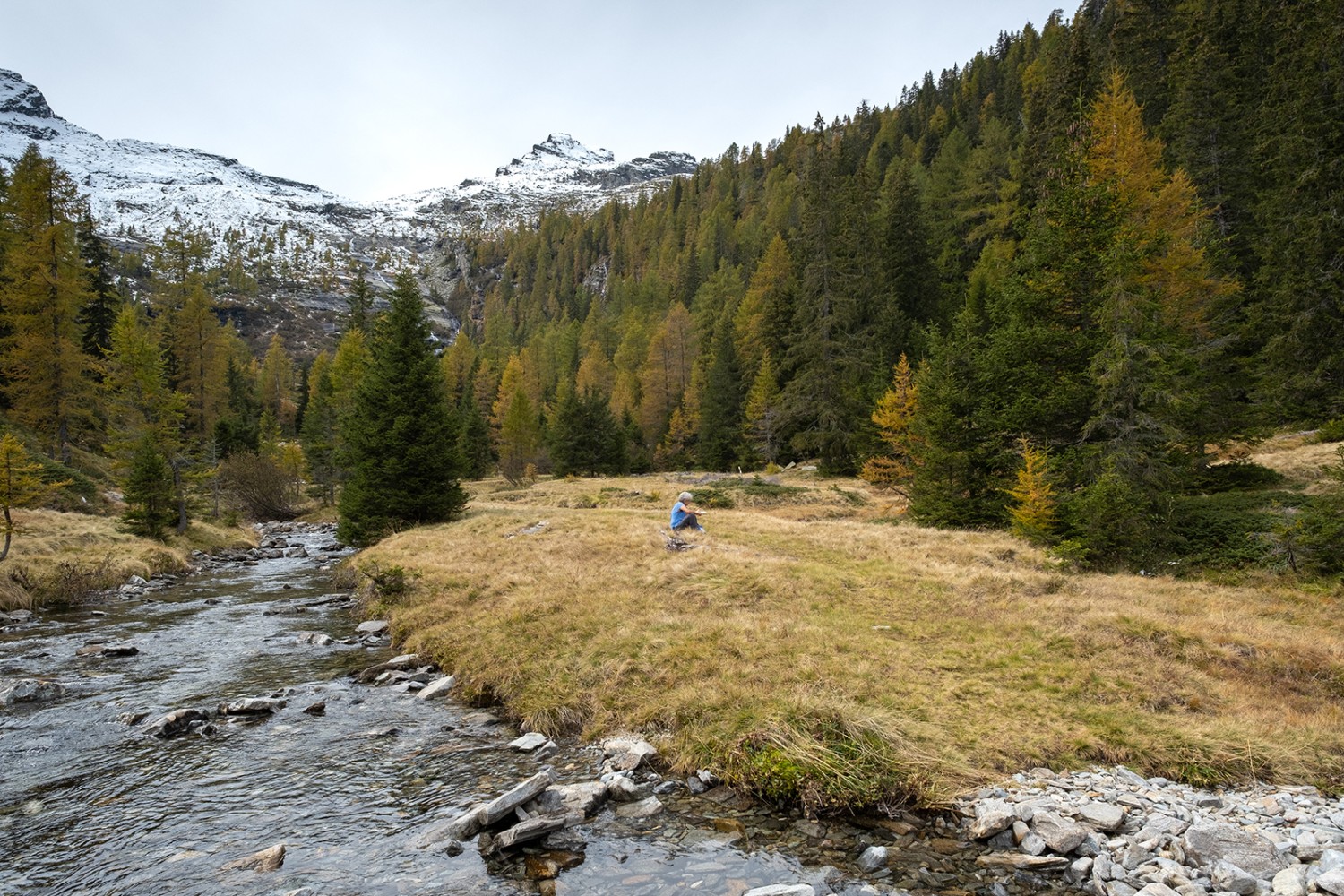 En descendant vers Landarenca, on traverse ce merveilleux paysage marécageux.