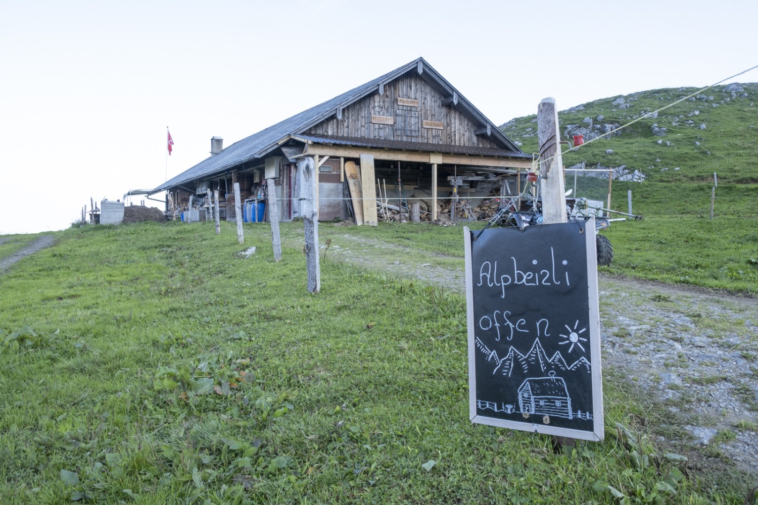 Ein Katzensprung ist es von hier zum Niederbauen Chulm. Vorbei am Alpbeizli Tritt. Bild: Markus Ruff