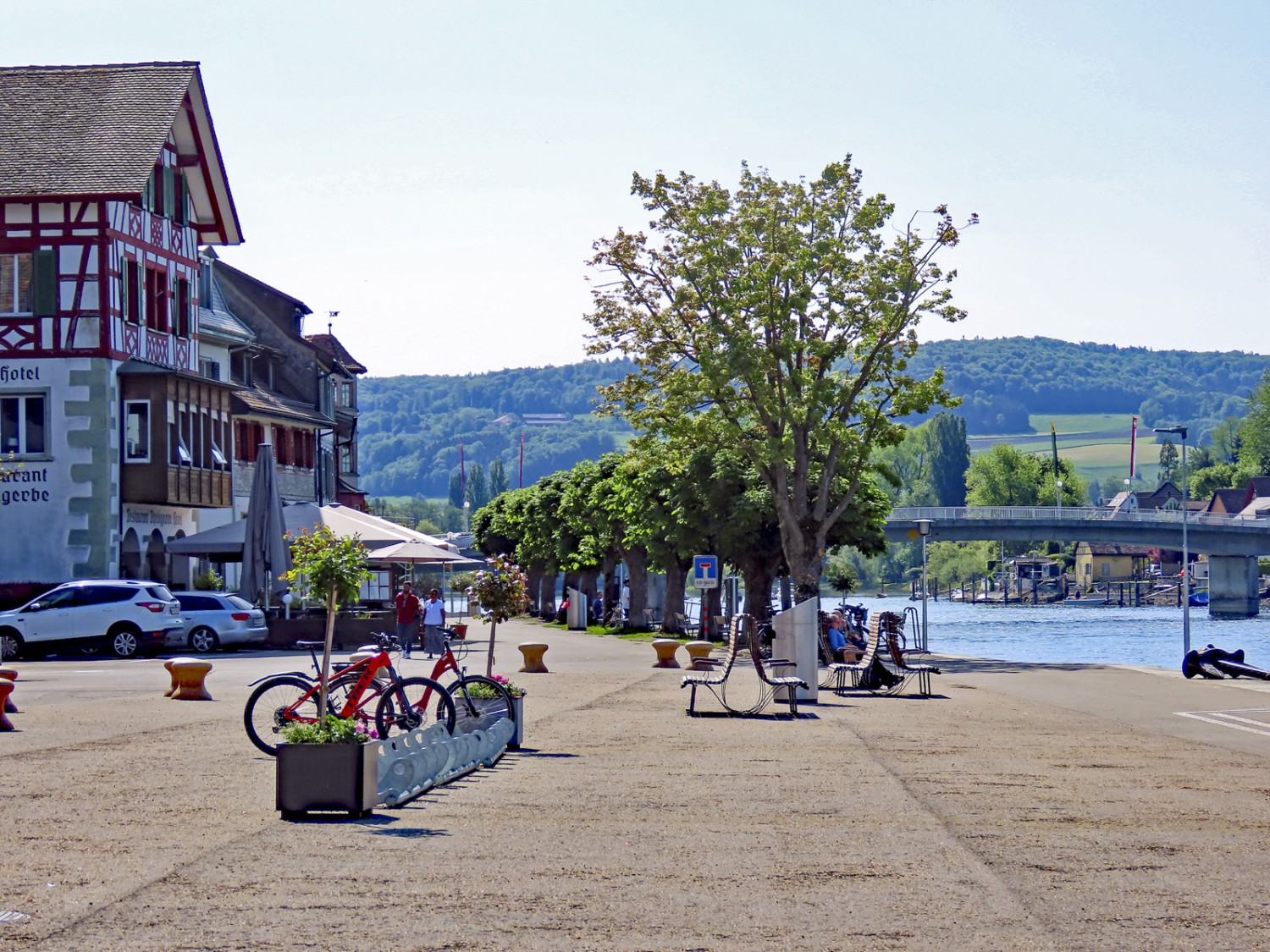 Stein am Rhein invite à la promenade. Photo: Heinz Trachsel