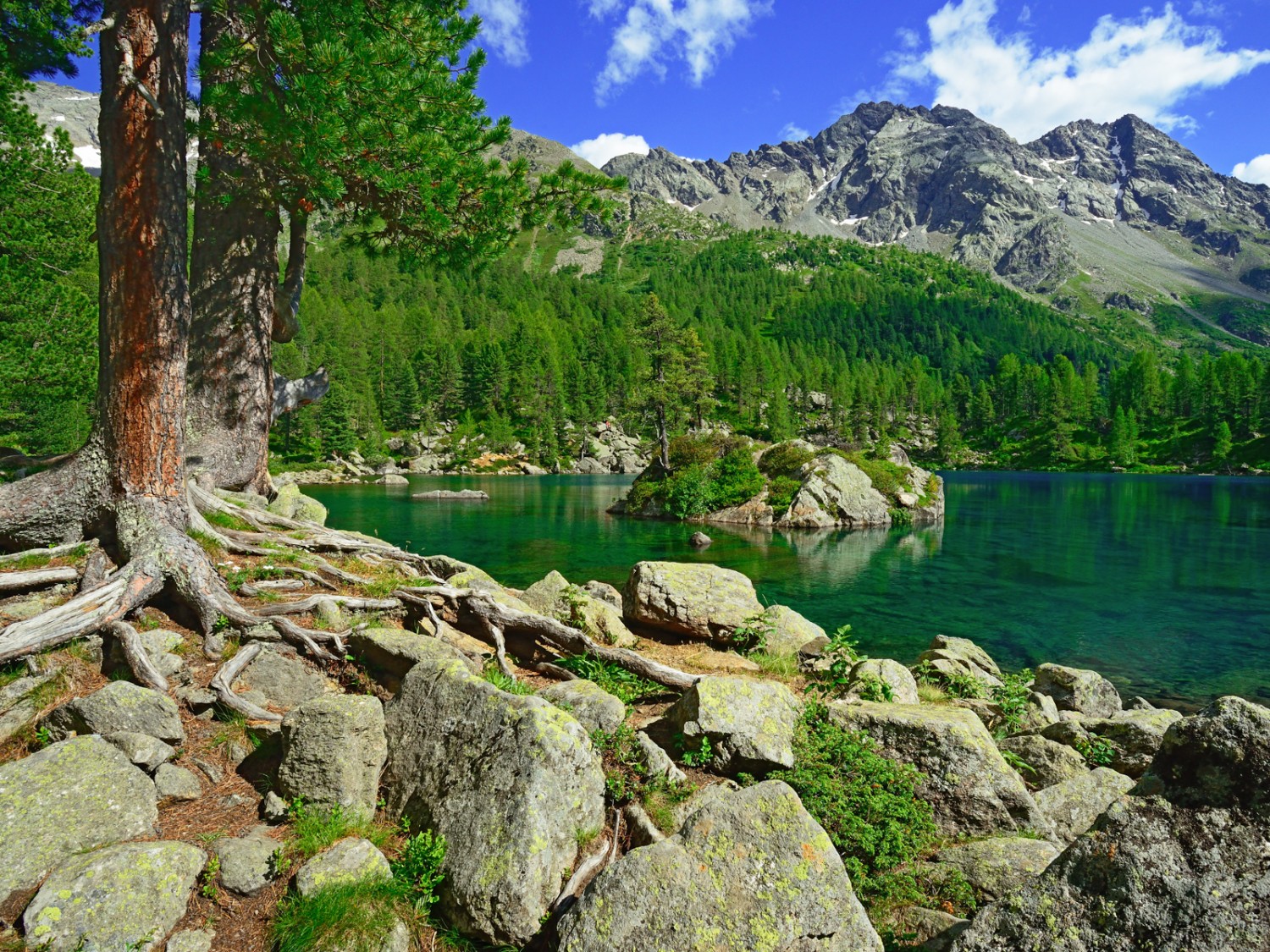 Der Lagh di Saoseo. Wie ein Juwel leuchtet er. Bild: natur-welten.ch