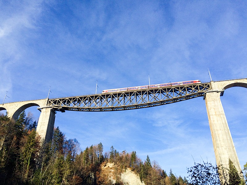 Sitterviadukt der Südostbahn. Fotos: Simon Guldimann