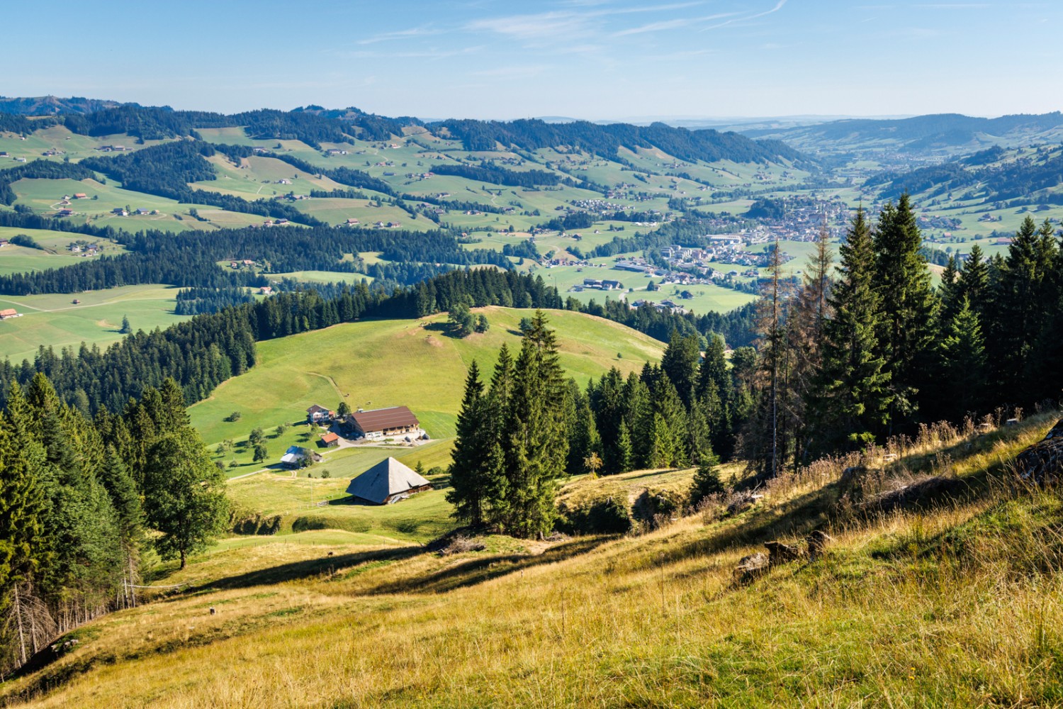 Schöne Aussicht auf das Entlebuch. Bild: Severin Nowacki