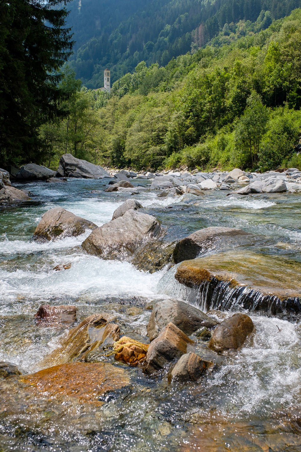 Le long de la Calancasca pour rejoindre Selma.