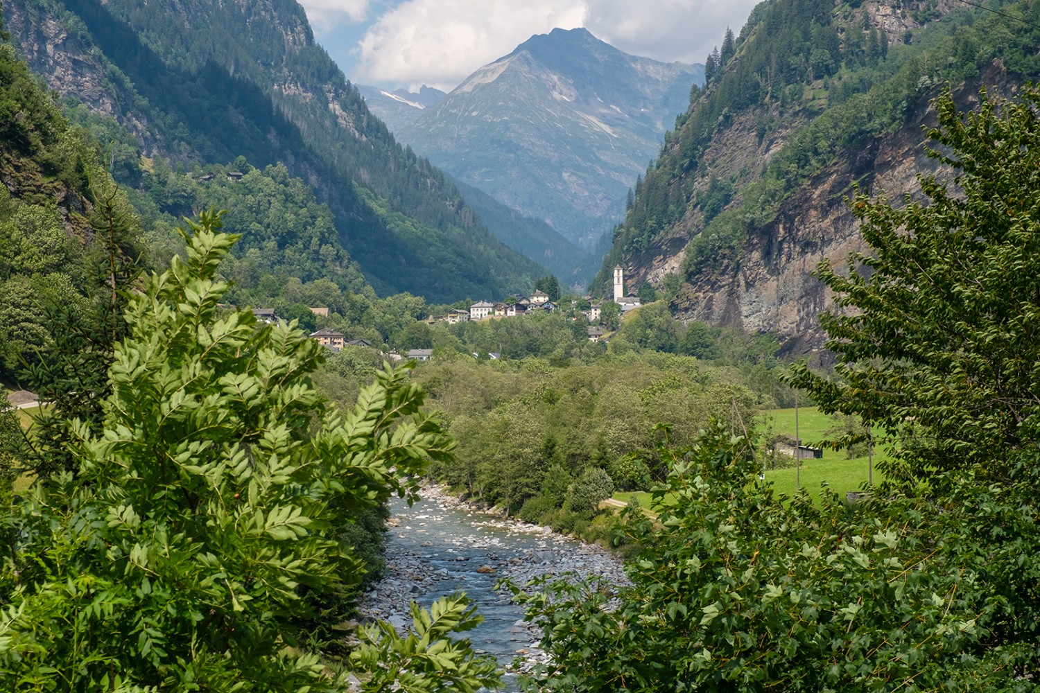 Le long de la Calancasca pour rejoindre Selma.