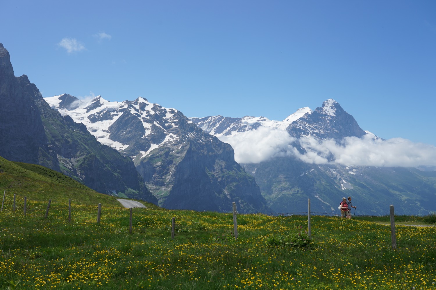 Von Gratschärem aus präsentiert sich der stolze Eiger. Bild: Reto Wissmann