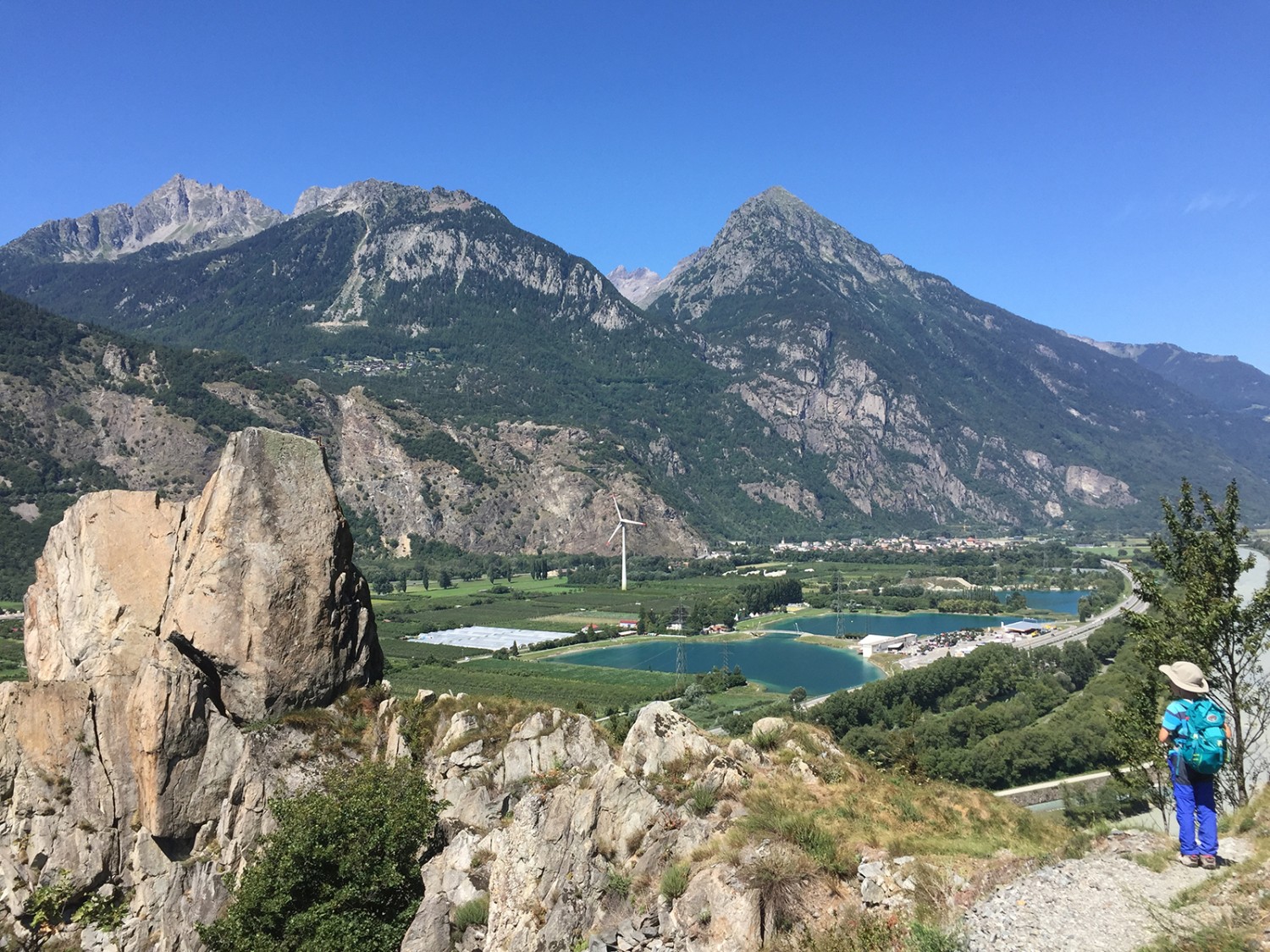 La vallée du Rhône depuis le site rocheux des Follatères.
Photos: Rémy Kappeler