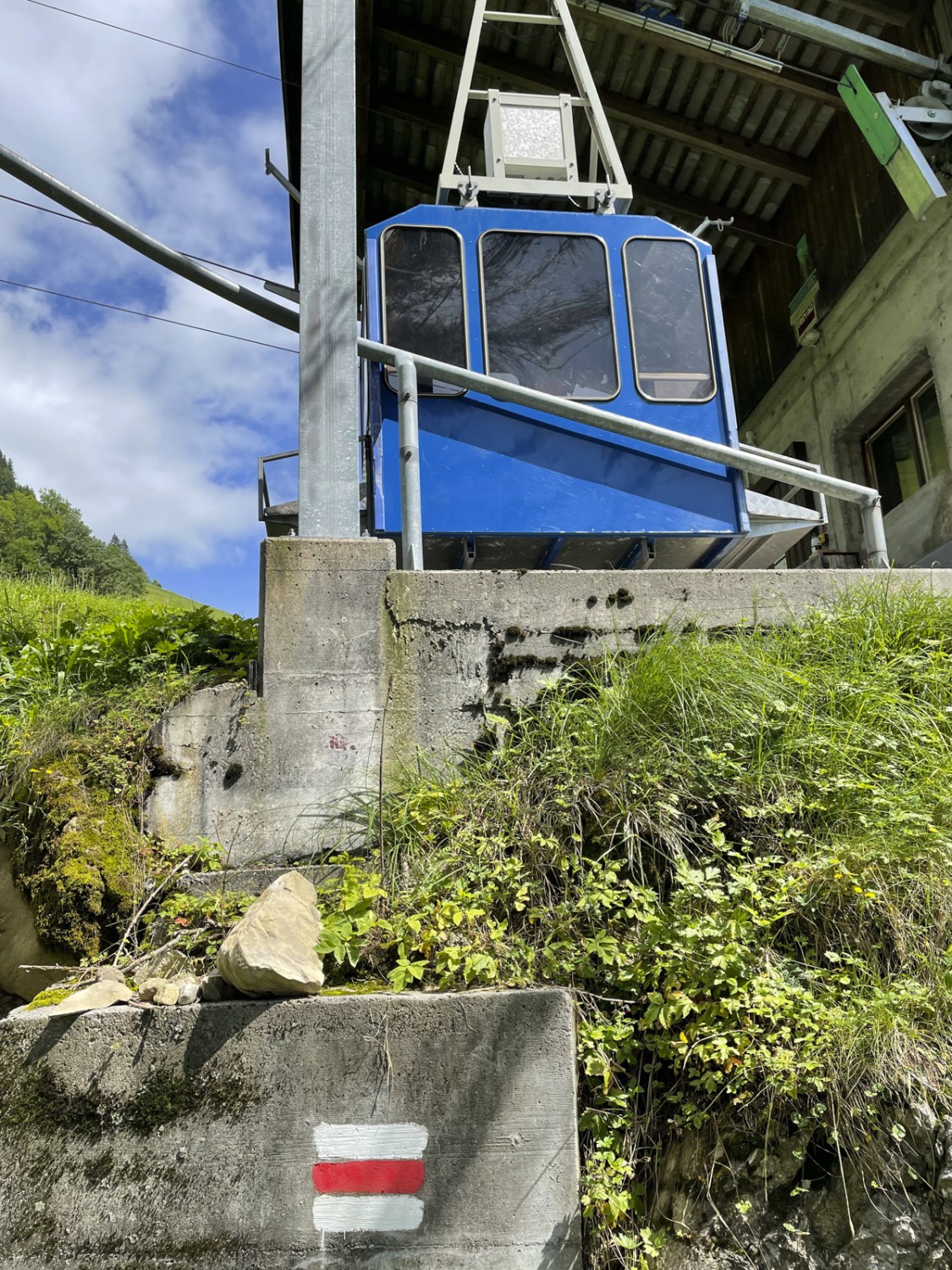 Téléphérique de Hinterdiegisbalm à Oberalp. Photo: Rémy Kappeler
