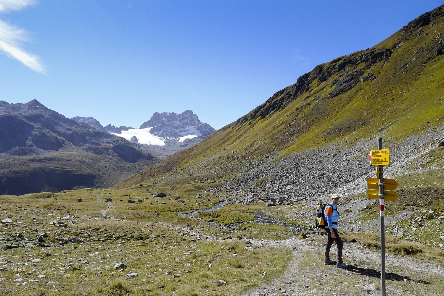 De belles vues sur le Piz Kesch.