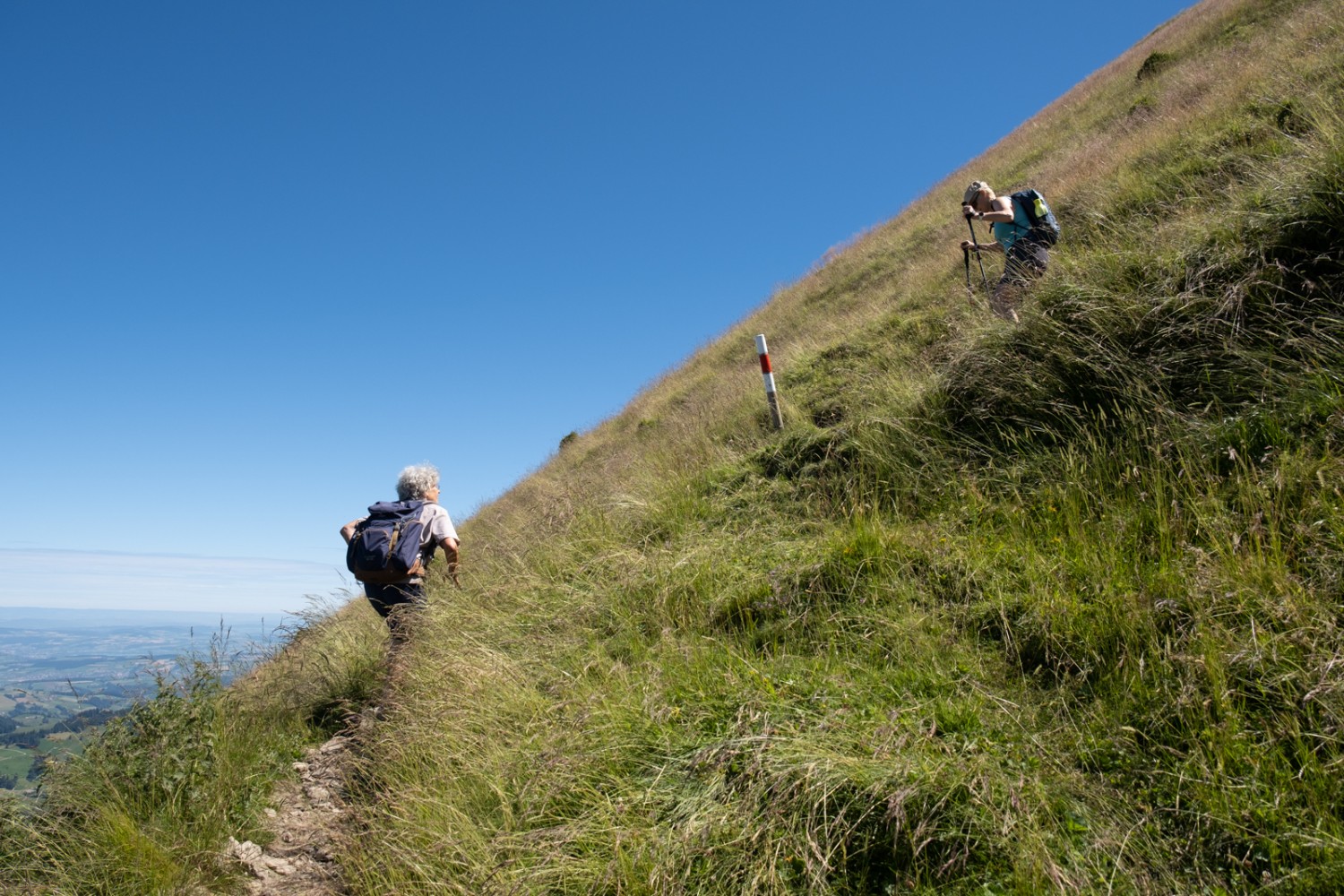 Im Aufstieg zum Gipfel. Bild: Markus Ruff