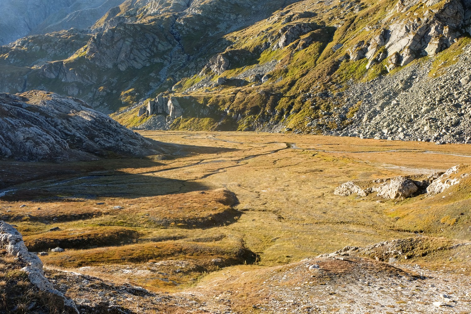 On se croirait presque dans un autre monde: la plaine de Plaun la Greina.
Photos: Elsbeth Flüeler