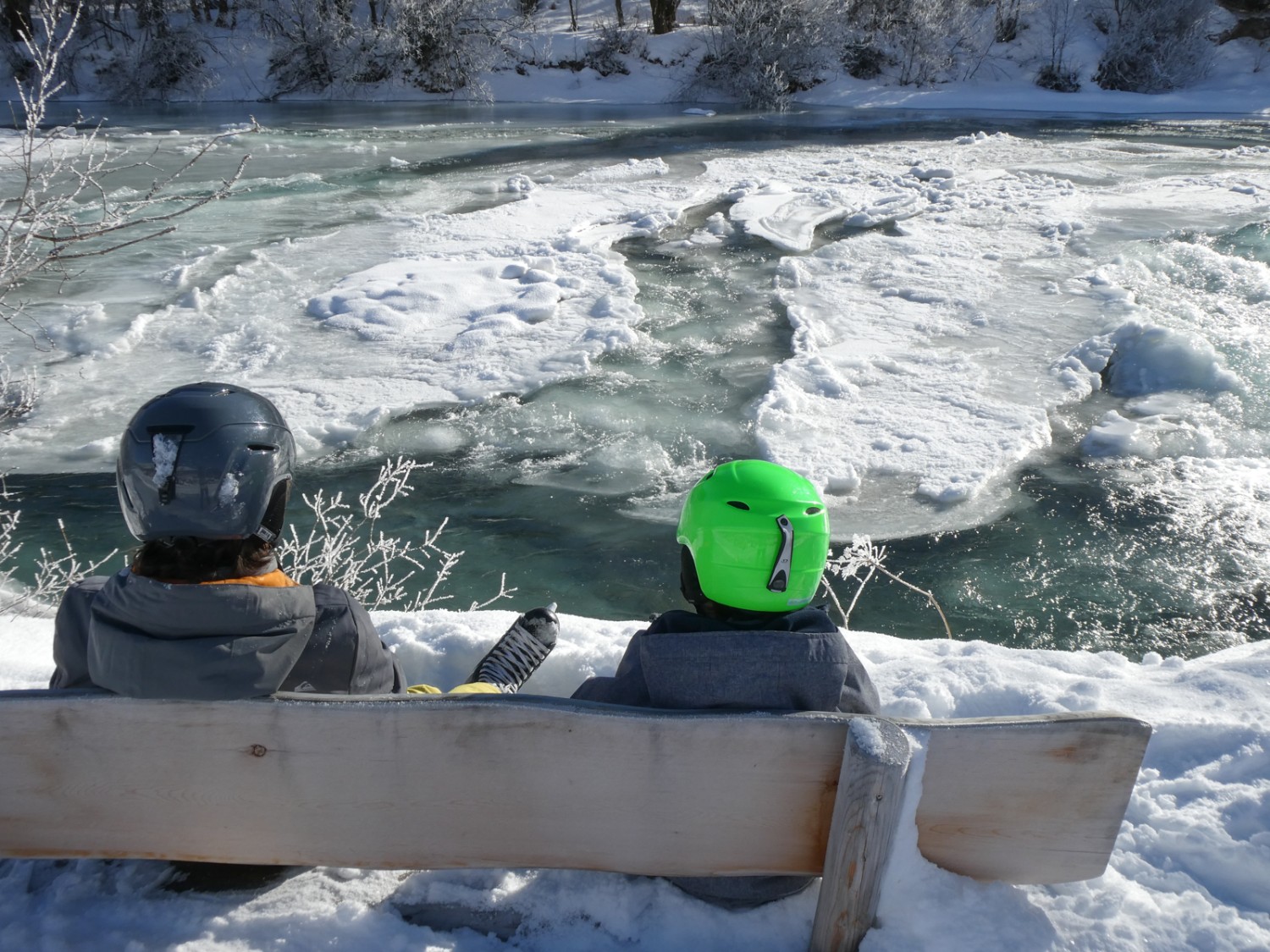 Der Eisweg führt immer dem Inn entlang. Bilder: Rémy Kappeler