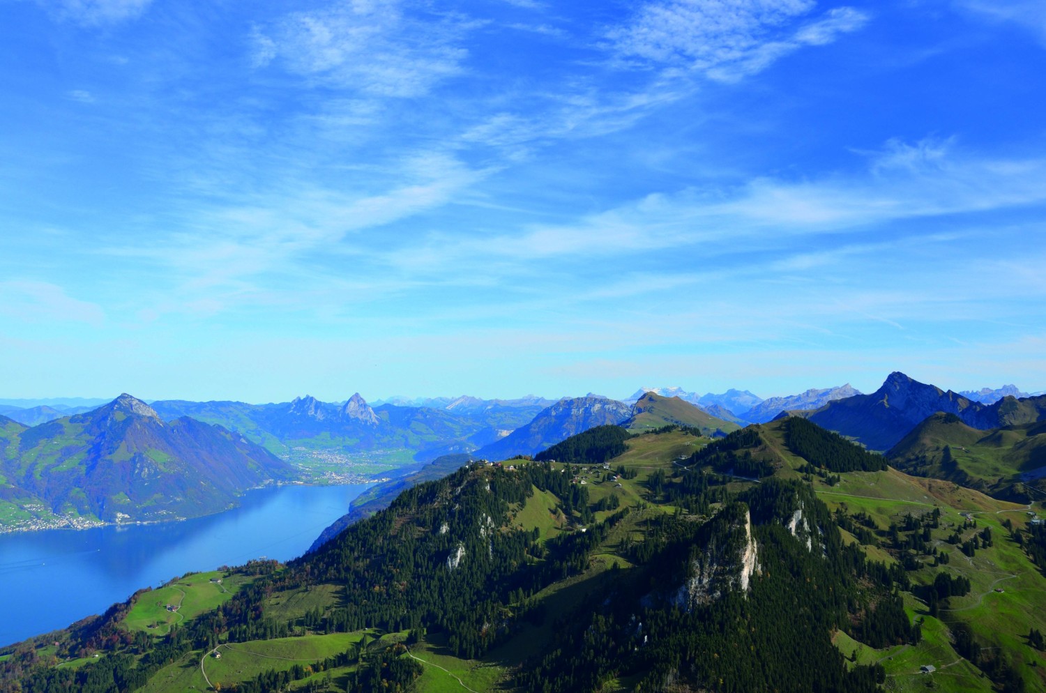 Vue aérienne de la Klewenalp. Photo: Perret/Lucerne Tourisme