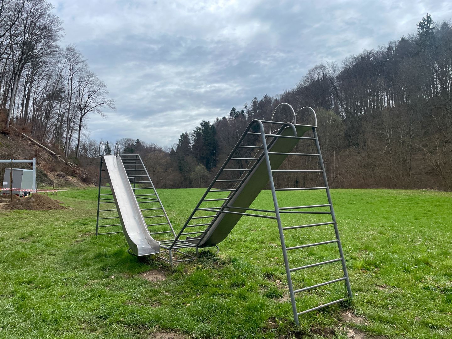 Die Doppelrutschbahn im Stillen Tal.