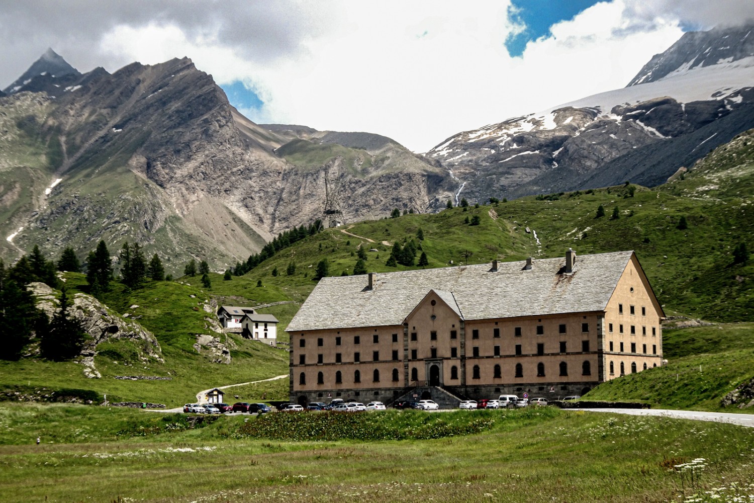 Et nous voilà à l’Hospice du Simplon! Photo: Pascal Bourquin