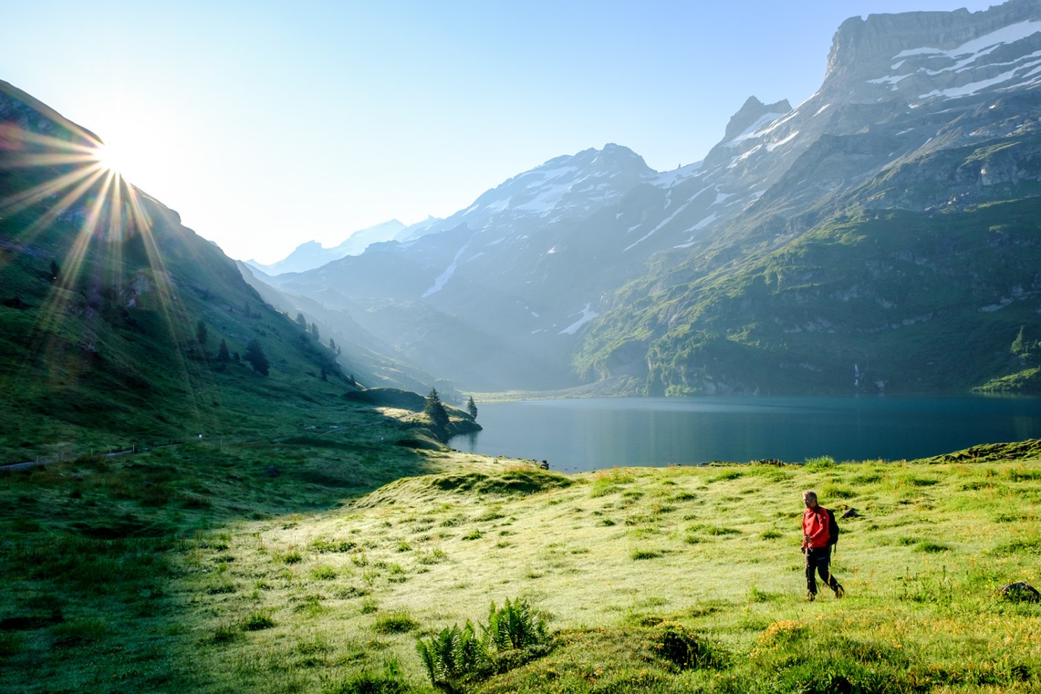 Le lac d'Engstlensee, où se termine cette randonnée. Photo: Iris Kürschner