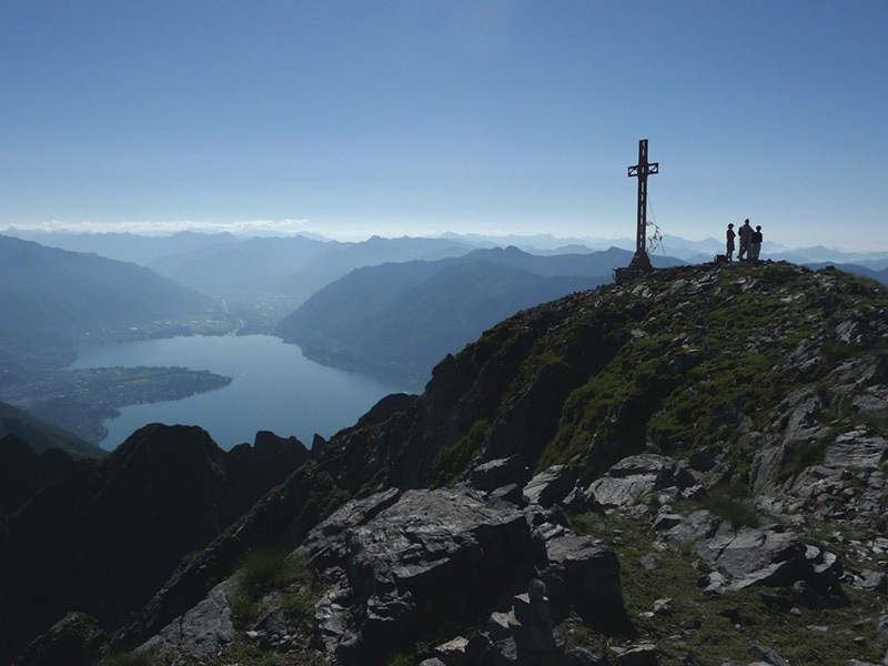 Le sommet du Gridone est situé à la frontière italo-suisse.  Photo: Barbara Steinmann