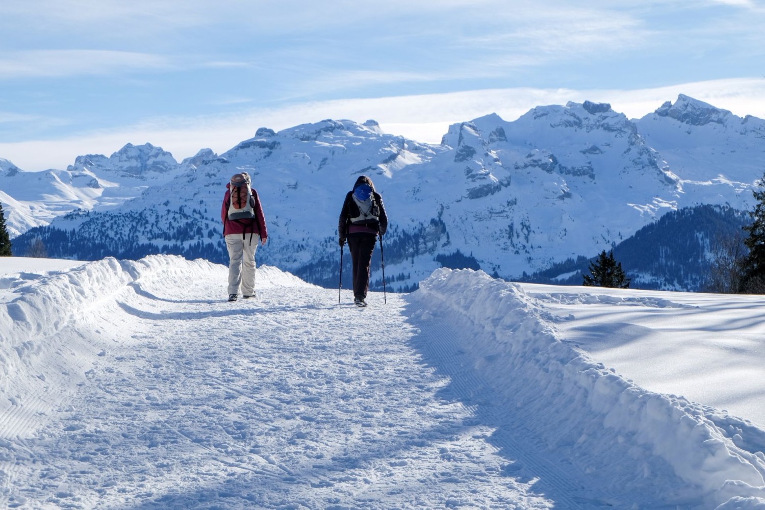 Grandiose Sicht auf die Muotataler Berge.