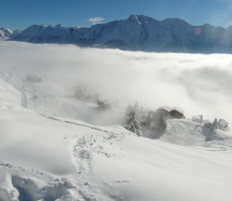 Riederalp dans la brume. Photos: Simon Guldimann