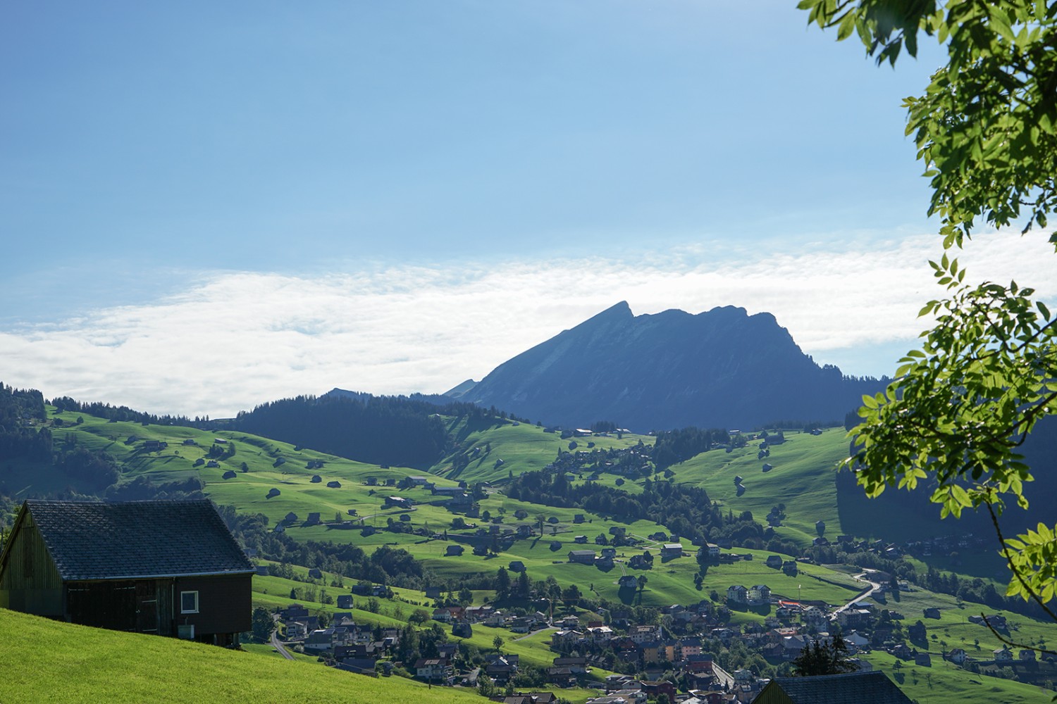 Vue sur Amden et le Chapf.