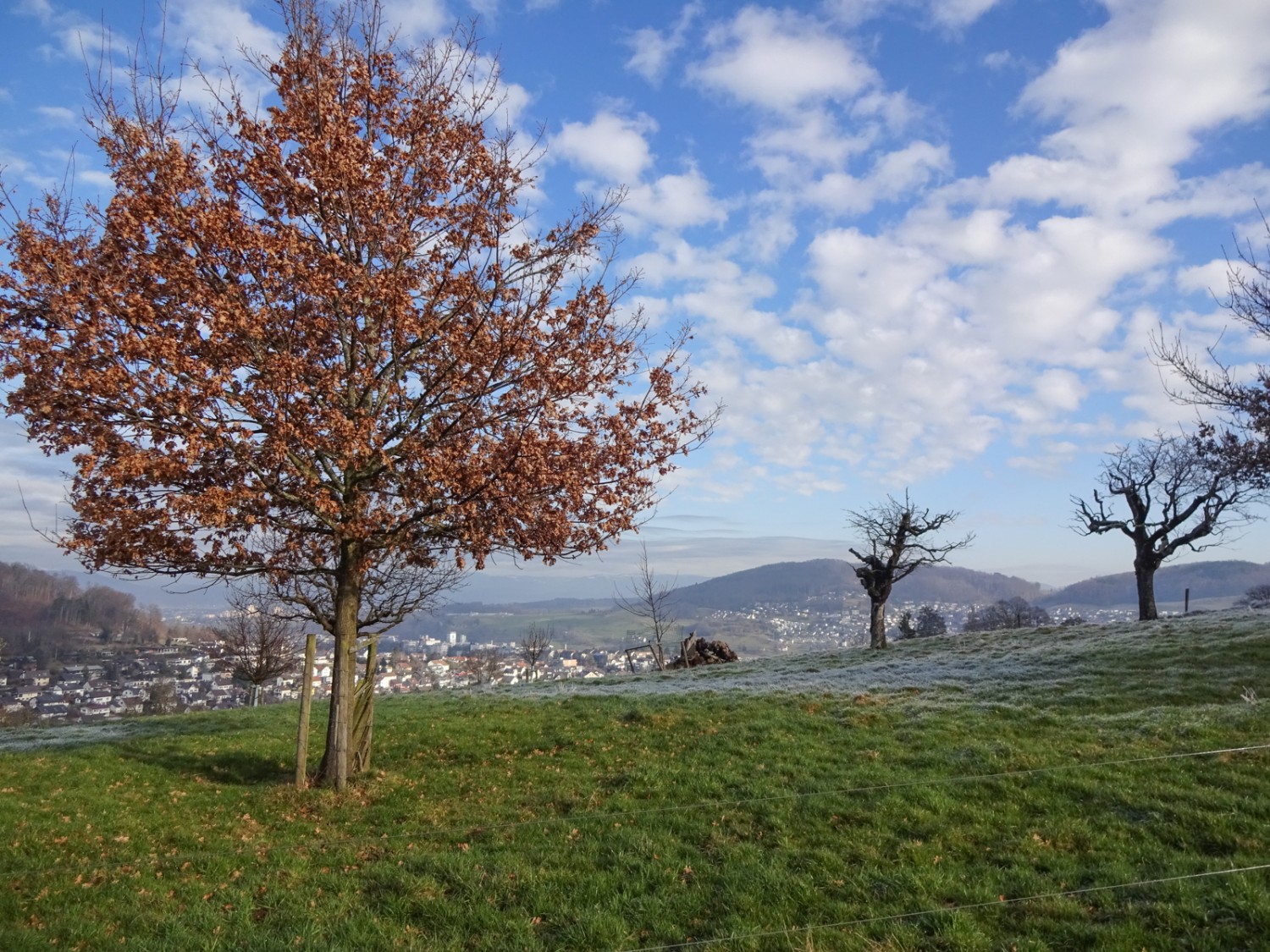 Blick auf Frenkendorf, Ausgangspunkt der Wanderung. Foto: Miroslaw Halaba