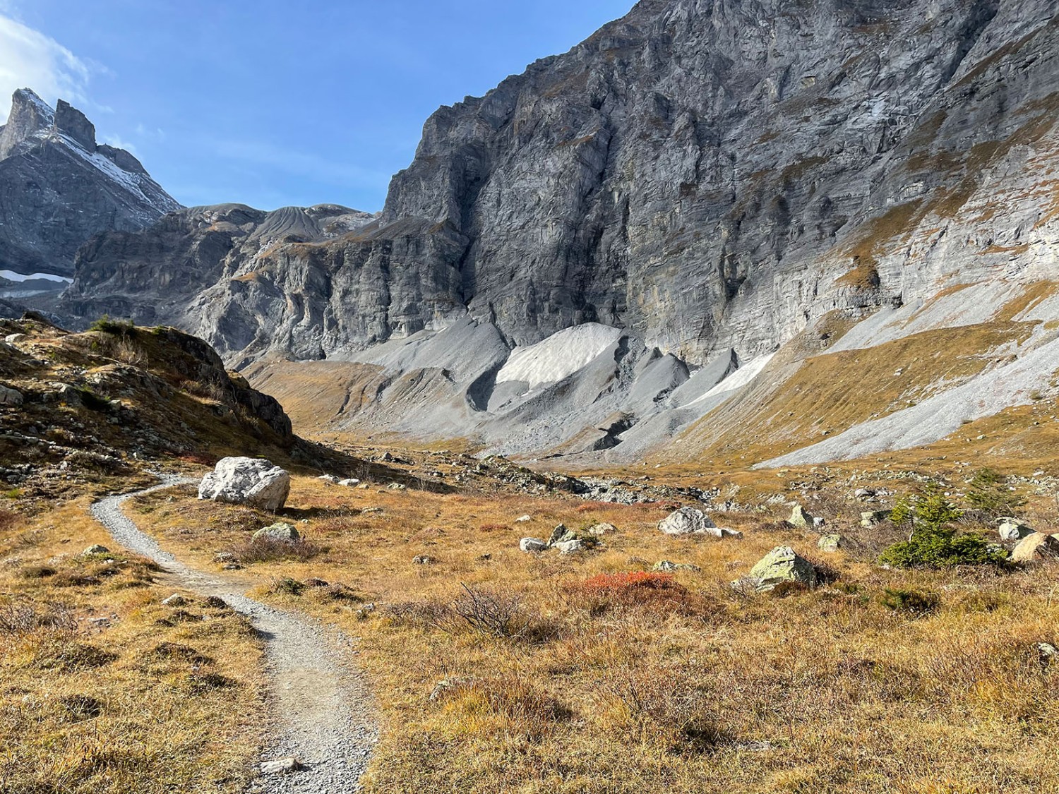 Le charme des pâturages à moutons peu avant le lac d’Oberhore. Photo: Rémy Kappeler