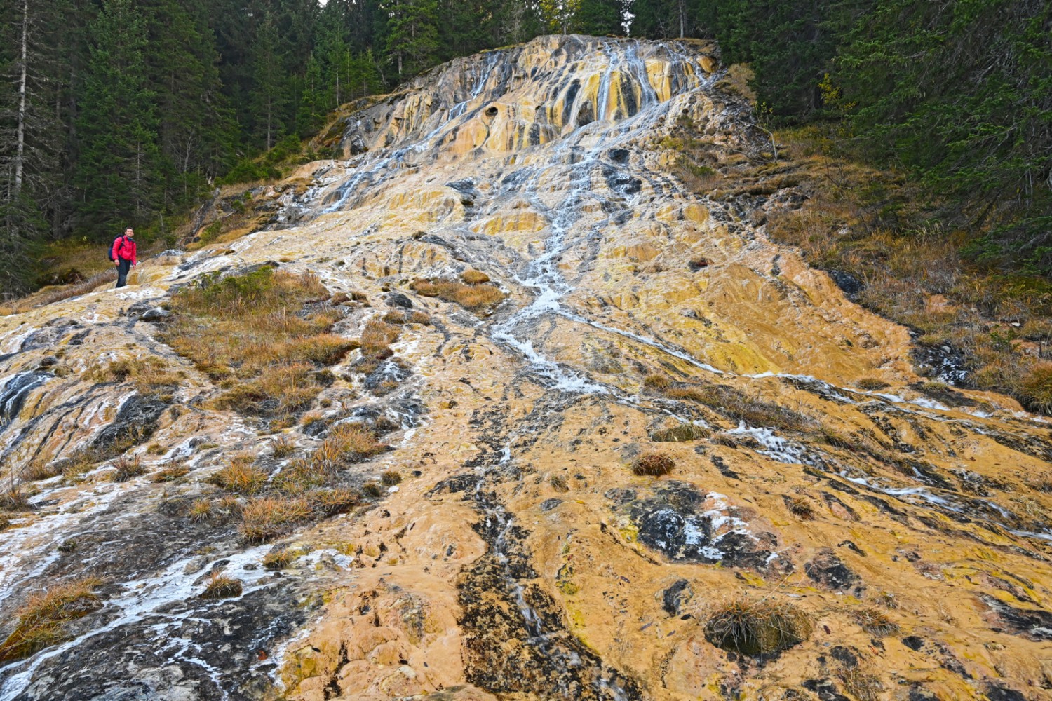 Die Fontaines Jaunes sind riesig. Bild: natur-welten.ch