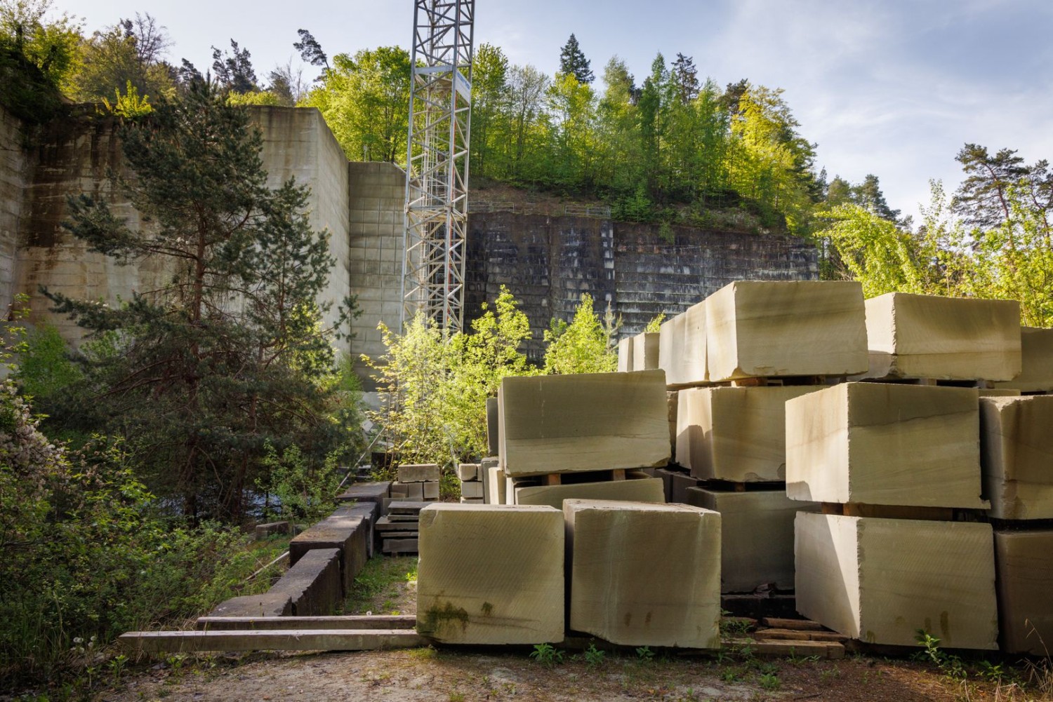 Der Steinbruch in Ostermundigen ist die Geburtshöhle vieler Berner Altstadthäuser.