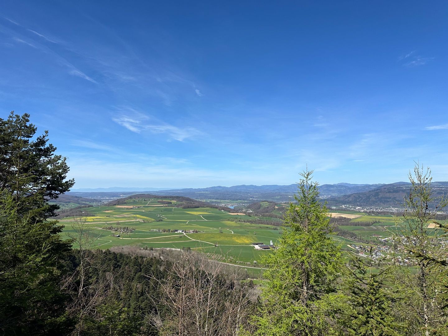 Vue depuis le flanc du Tiersteinberg sur le Fricktal